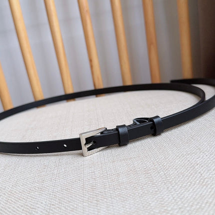 PRADA 26S BELT 10 MM IN BLACK CALFSKIN 661496