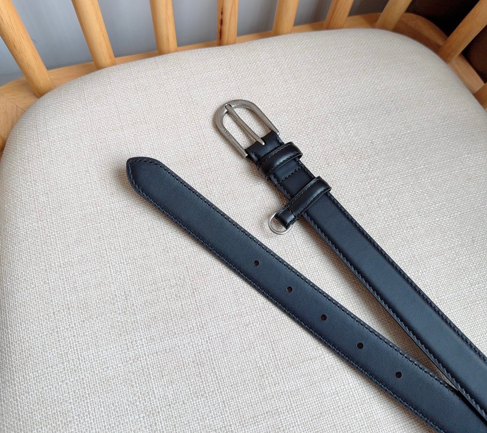 PRADA 26S BELT 25 MM IN BLACK CALFSKIN 658537