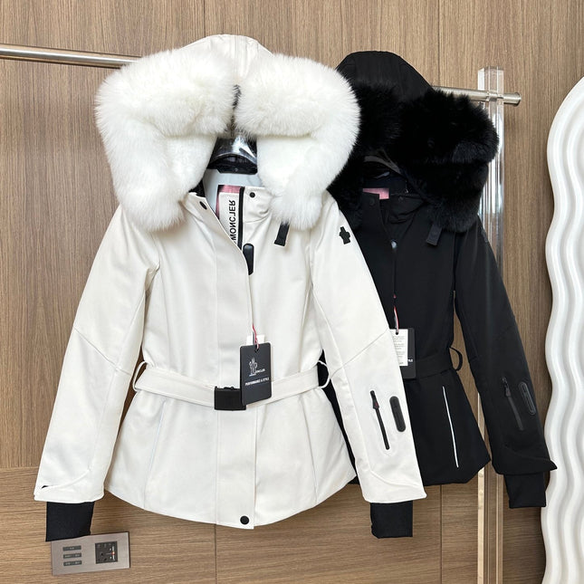 MONCLER 25S FUR-TRIMMED DOWN JACKET 428