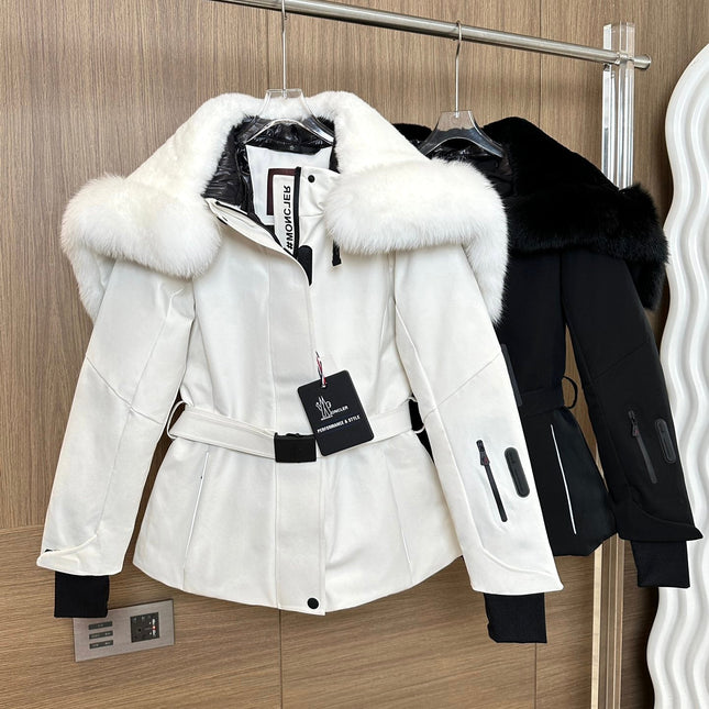 MONCLER 25S FUR-TRIMMED DOWN JACKET 428