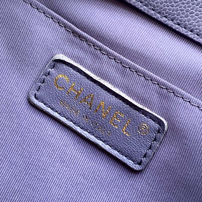 CHANEL 25S BACKPACK 17.5 CM IN PURPLE LAMBSKIN