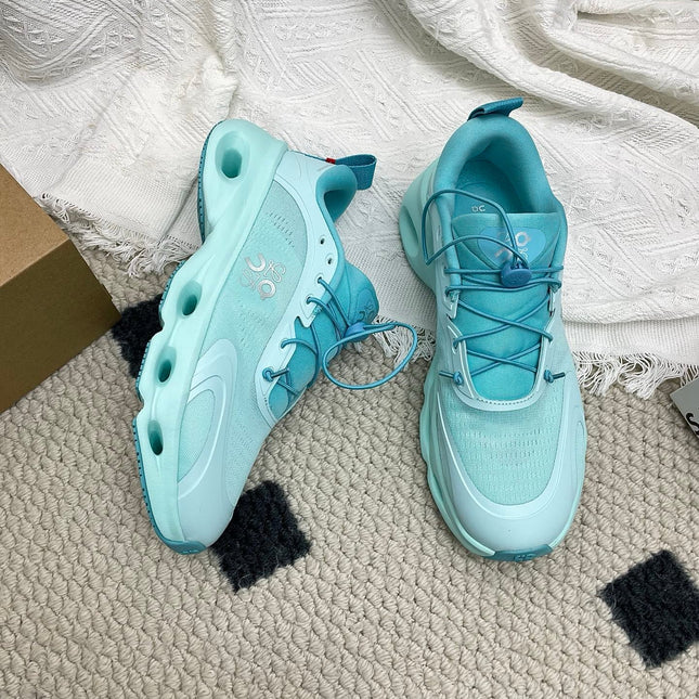 LOEWE 26S CLOUDSOLO SNEAKERS IN AQUA BLUE RECYCLED POLYESTER
