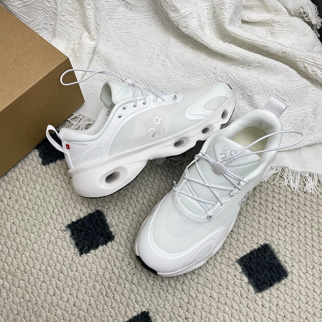 LOEWE 26S CLOUDSOLO SNEAKERS IN WHITE RECYCLED POLYESTER