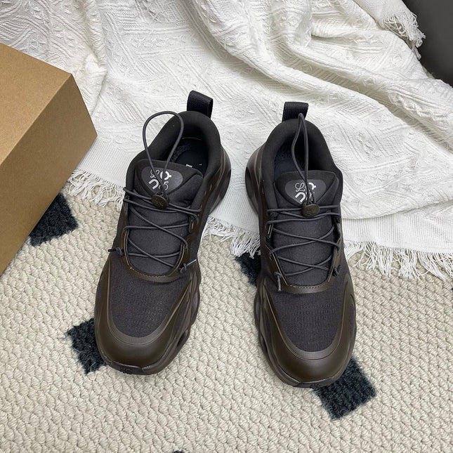 LOEWE 26S CLOUDSOLO SNEAKERS IN DARK BROWN RECYCLED POLYESTER
