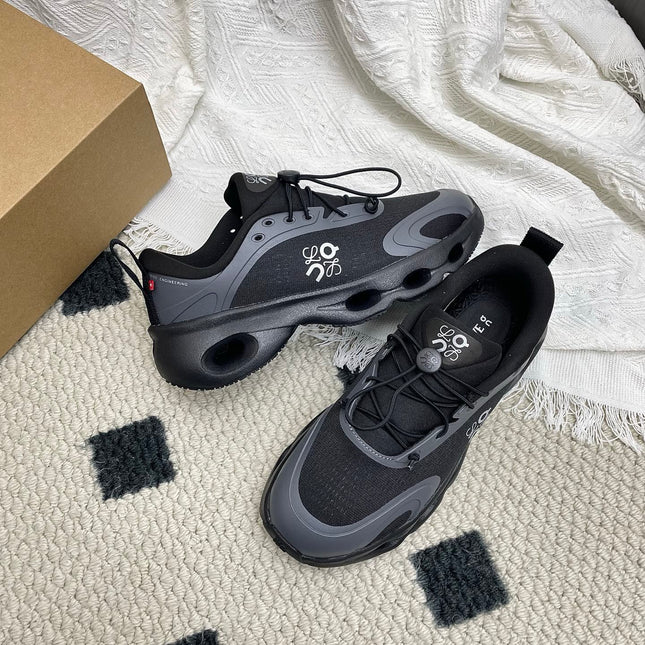 LOEWE 26S CLOUDSOLO SNEAKERS IN BLACK RECYCLED POLYESTER