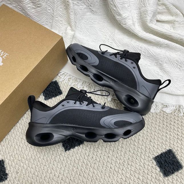 LOEWE 26S CLOUDSOLO SNEAKERS IN BLACK RECYCLED POLYESTER