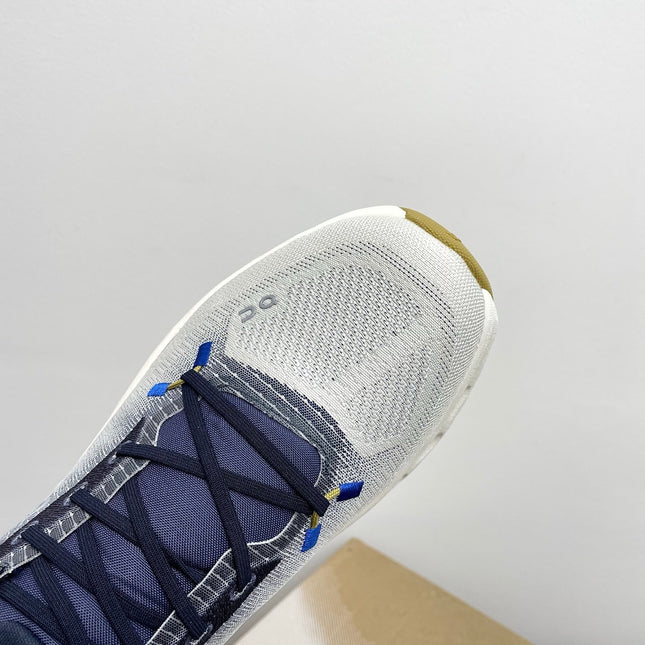 LOEWE 26S CLOUDTILT SNEAKER IN DARK BLUE IVORY RECYCLED POLYESTER