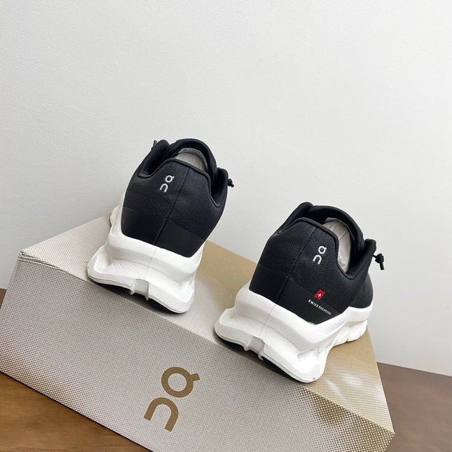 LOEWE 26S CLOUDTILT SNEAKER IN BLACK AND WHITE RECYCLED POLYESTER