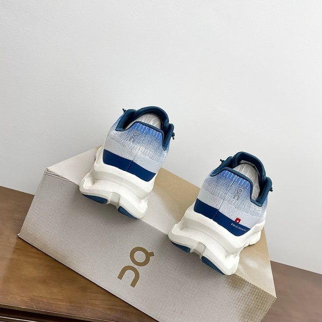 LOEWE 26S CLOUDTILT SNEAKER IN BLUE IVORY RECYCLED POLYESTER