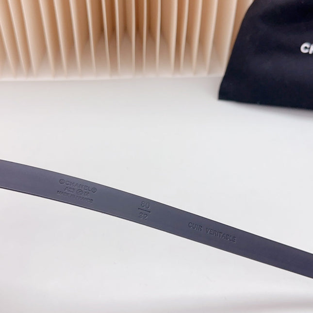 CC BELT 15 MM IN CHOCOLATE BROWN SUEDE WITH GOLD HARDWARE