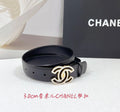 CC 26S BELT 30 MM IN BLACK CALFSKIN SLIVER HARDWARE 661424
