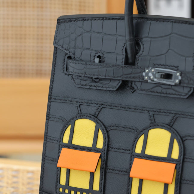 BIRKIN FAUBOURG TOUCH 20 IN BLACK CALFSKIN WITH SILVER HARDWARE