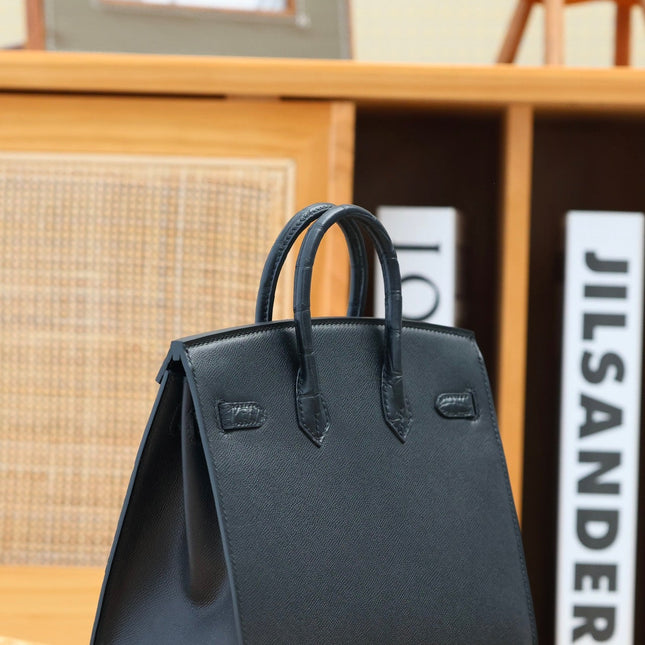 BIRKIN FAUBOURG TOUCH 20 IN BLACK CALFSKIN WITH SILVER HARDWARE