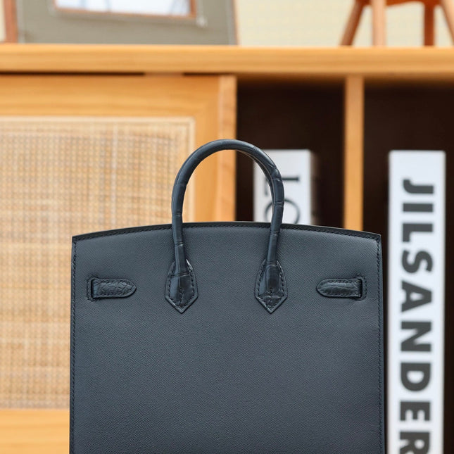 BIRKIN FAUBOURG TOUCH 20 IN BLACK CALFSKIN WITH SILVER HARDWARE