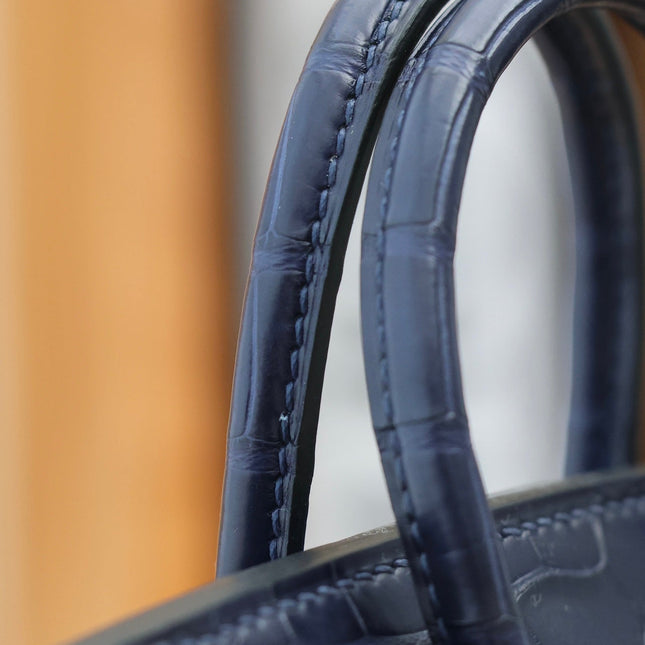 BIRKIN FAUBOURG TOUCH 20 IN NAVY MIX CLASSIC BLUE CALFSKIN WITH SILVER HARDWARE