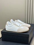 PRADA 25S SNEAKER IN WHITE MIX BEIGE SUEDE STYLE 5