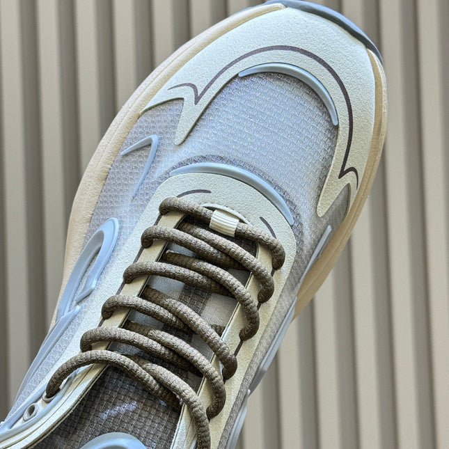 DIOR 26S B30 COUNTDOWN TECH SNEAKER IN GRAY AND LIGHT BLUE TECHNICAL FABRIC AND SUEDE
