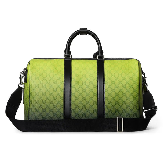 GUCCI 26S DUFFLE BAG 30 IN GREEN GRADIENT CANVAS