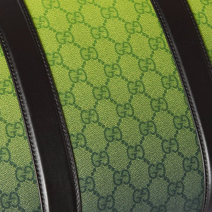 GUCCI 26S DUFFLE BAG 30 IN GREEN GRADIENT CANVAS