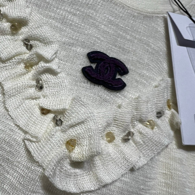 CHANEL 26S SHORT-SLEEVE KNIT TOP STYLE 1096