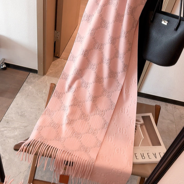 SCARF IN LIGHT PINK CASHMERE 405596