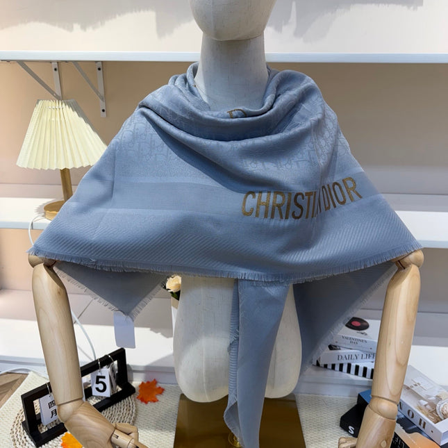 DIOR 26S SCARF 140CM IN SILK & CASHMERE 281268