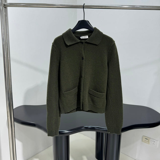MIUMIU POLO KNIT CARDIGAN STYLE 502