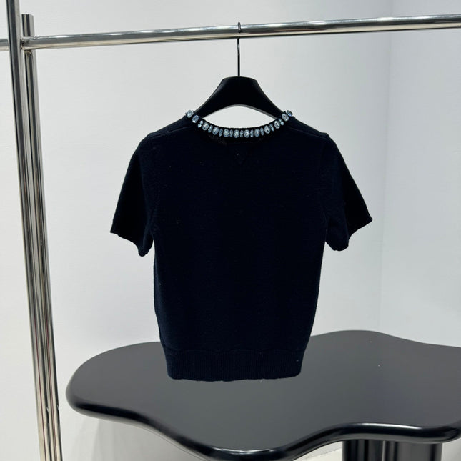 PRADA 25S BEADED CREW NECK SWEATER 313