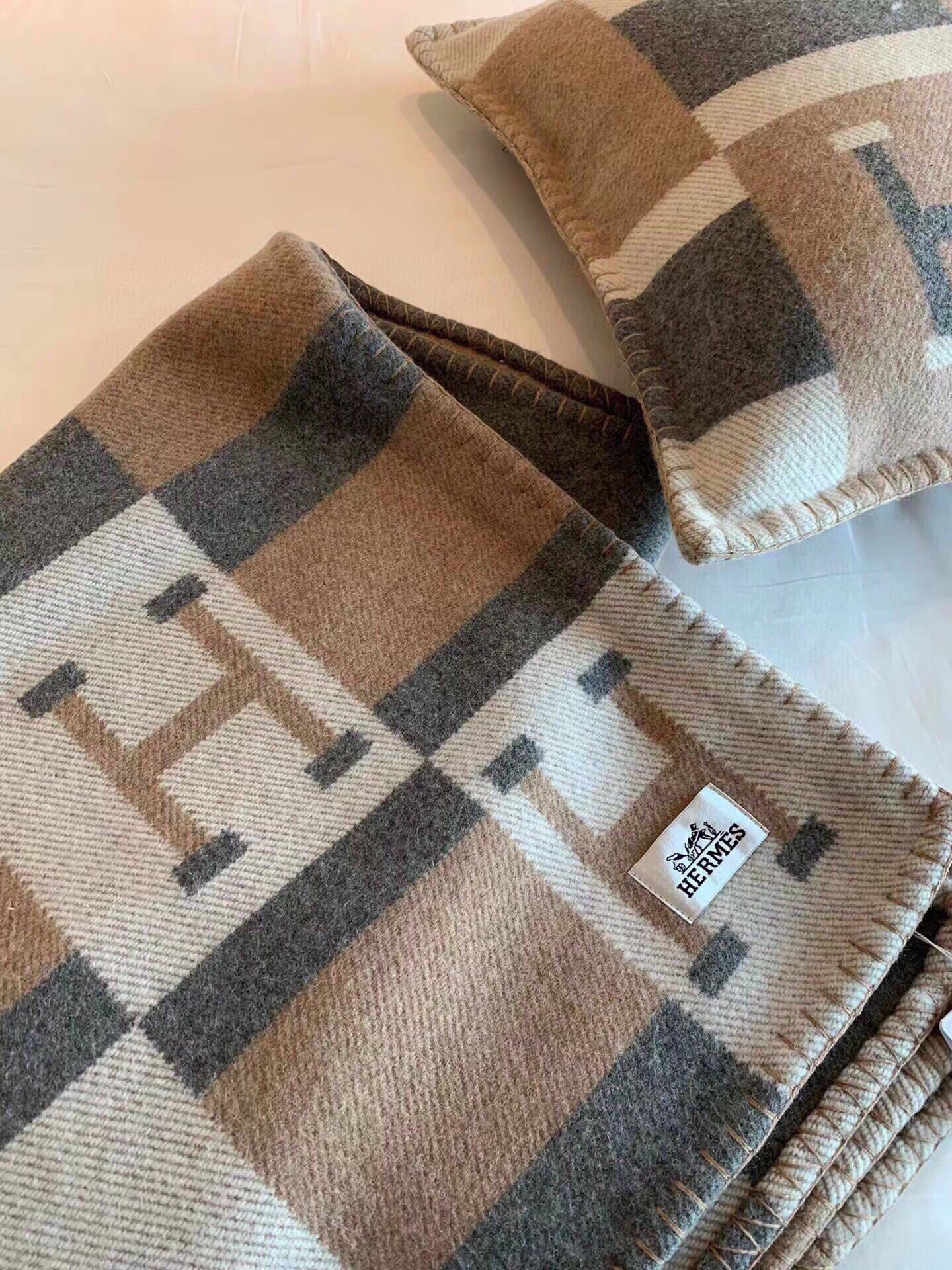 BLANKET 170 CM IN COLORFUL WOOL AND CASHMERE 118342