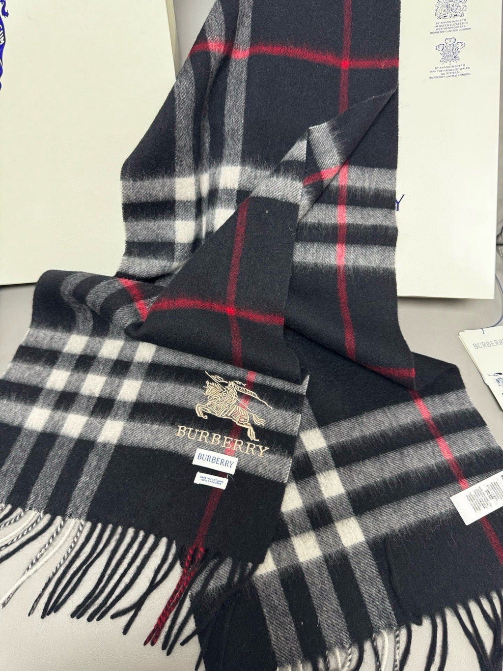 BURBERRY 26S SCARF 180CM IN CASHMERE 171838