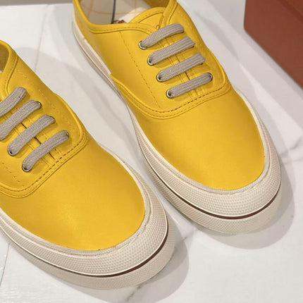 LP 26S LOW-TOP SNEAKERS IN YELLOW CALFSKIN