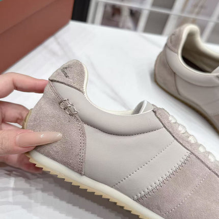 LP 26S WEEKENDER SNEAKERS IN BEIGE GREY SUEDE & TECHNICAL FABRIC
