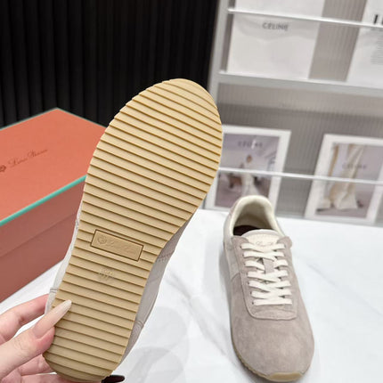 LP 26S WEEKENDER SNEAKERS IN BEIGE GREY SUEDE & TECHNICAL FABRIC