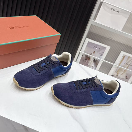 LP 26S WEEKENDER SNEAKERS IN NAVY BLUE SUEDE & TECHNICAL FABRIC