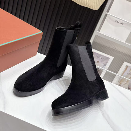 LP 26S CHELSEA BOOTS IN BLACK SUEDE