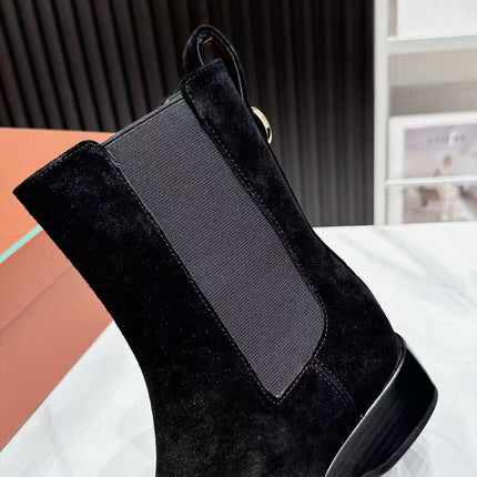 LP 26S CHELSEA BOOTS IN BLACK SUEDE