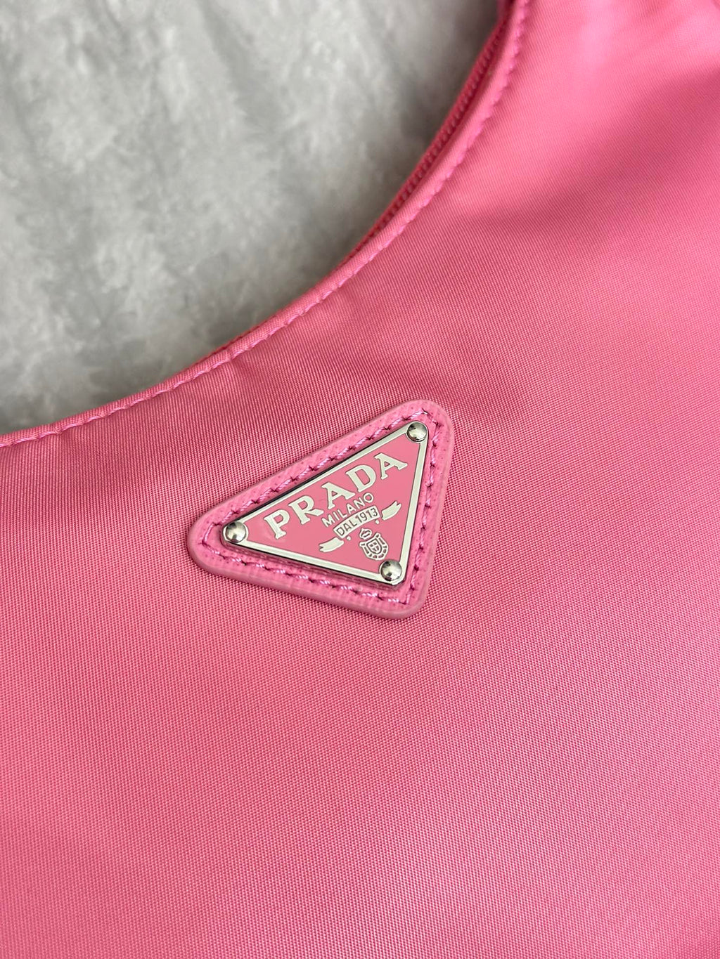 PRADA 26S SHOULDER BAG 23 IN PINK FABRIC
