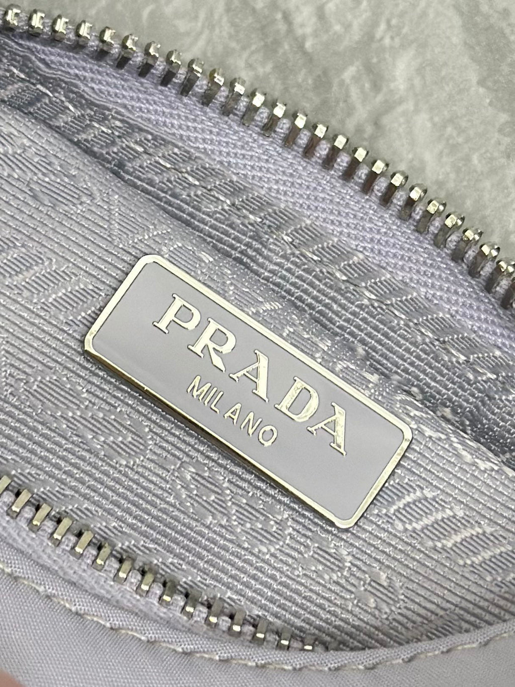 PRADA 26S SHOULDER BAG 23 IN PURPLE FABRIC