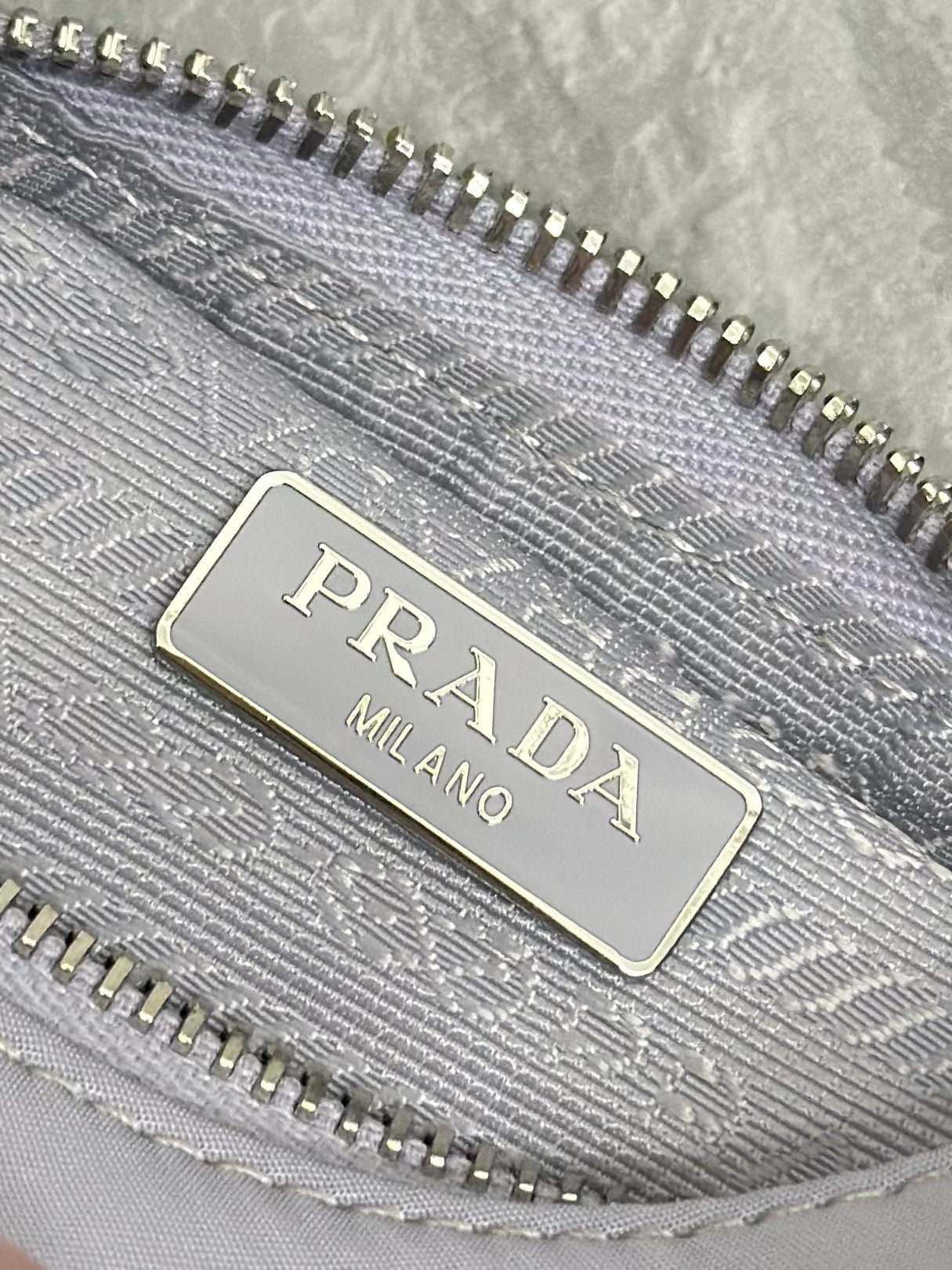 PRADA 26S SHOULDER BAG 23 IN PURPLE FABRIC