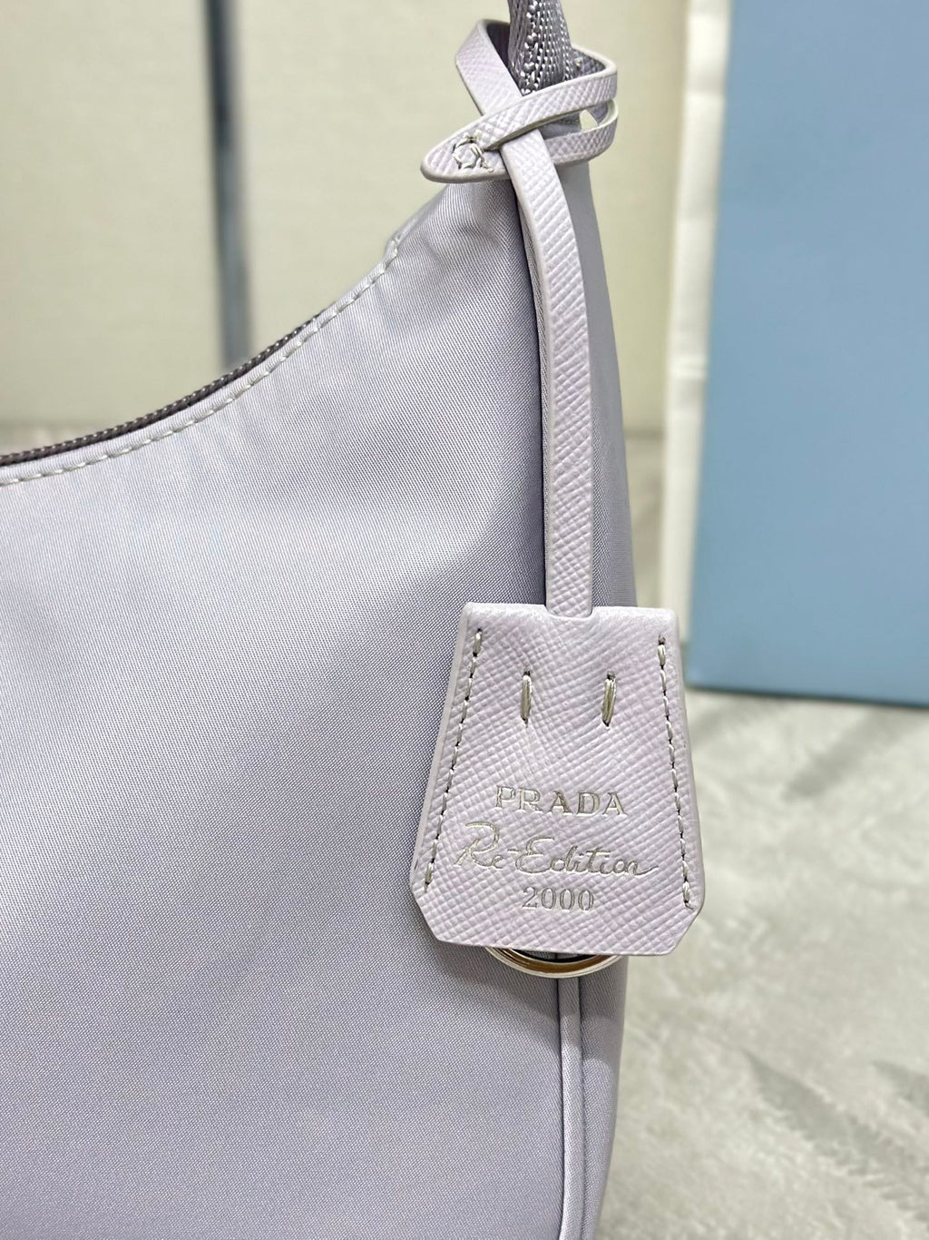 PRADA 26S SHOULDER BAG 23 IN PURPLE FABRIC