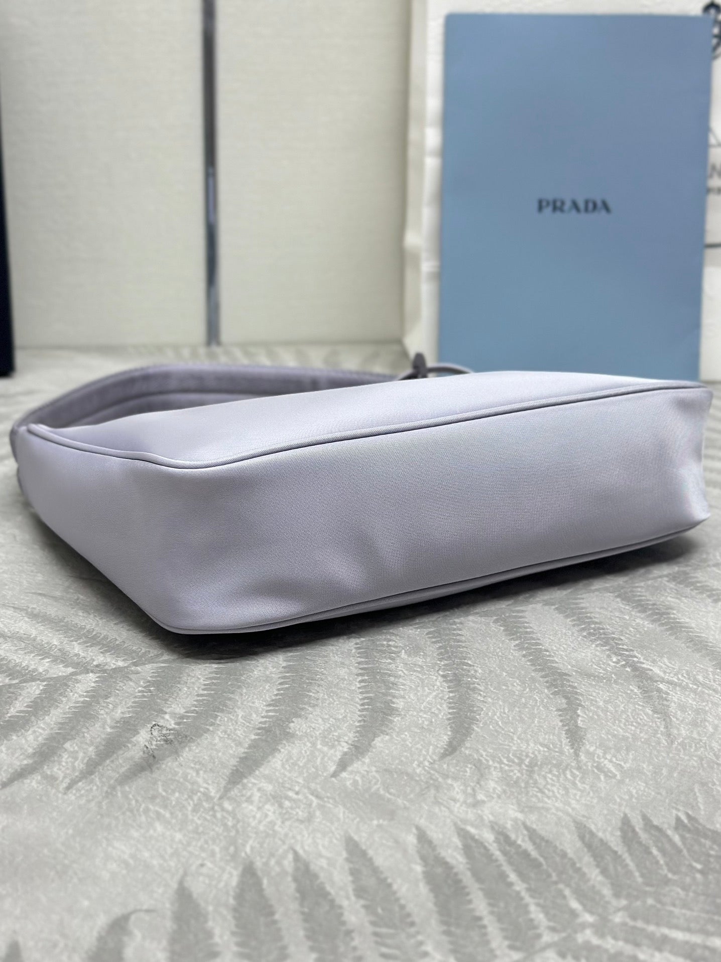 PRADA 26S SHOULDER BAG 23 IN PURPLE FABRIC