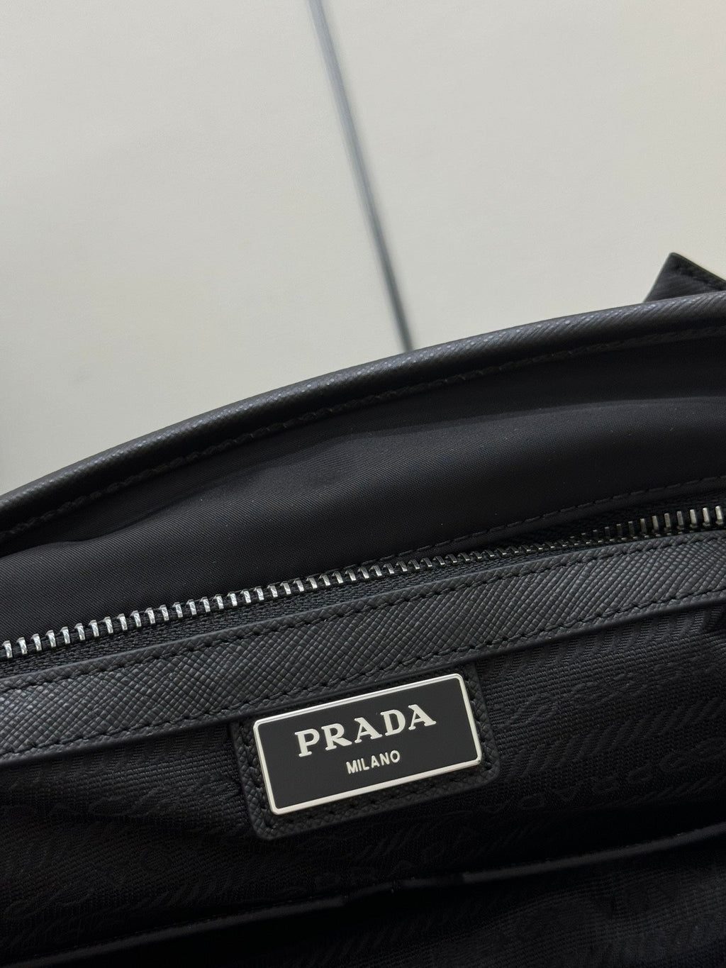PRADA 26S HANDBAG 31 IN BLACK FABRIC