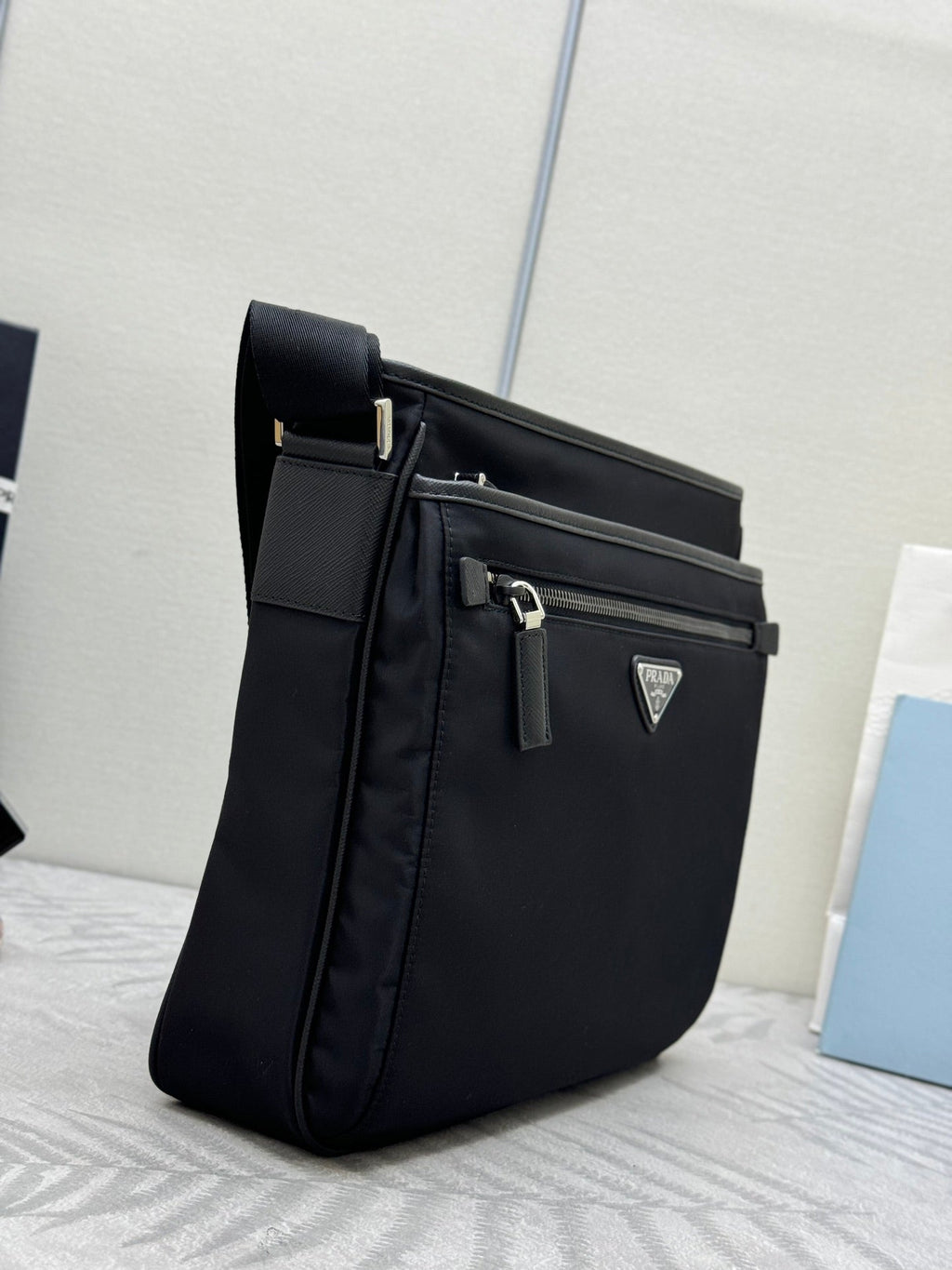 PRADA 26S HANDBAG 31 IN BLACK FABRIC