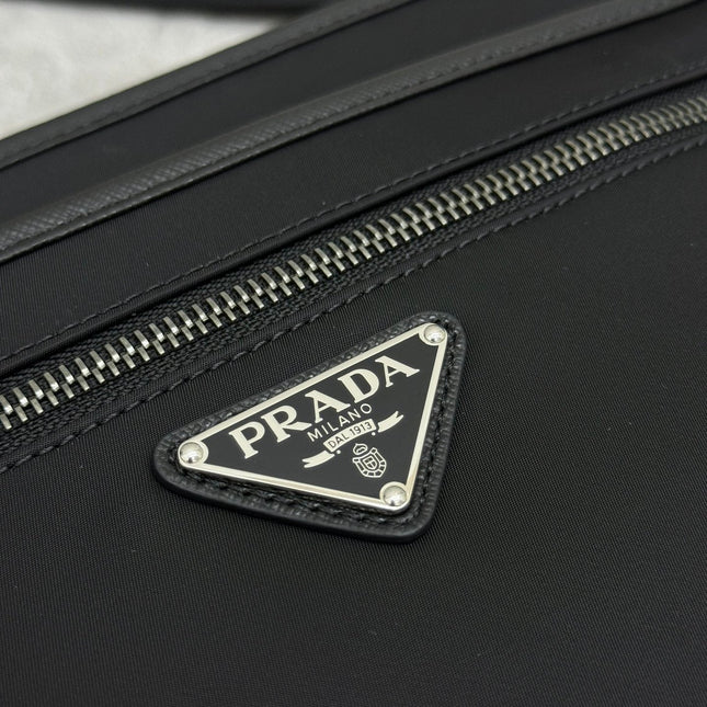 PRADA 26S HANDBAG 31 IN BLACK FABRIC