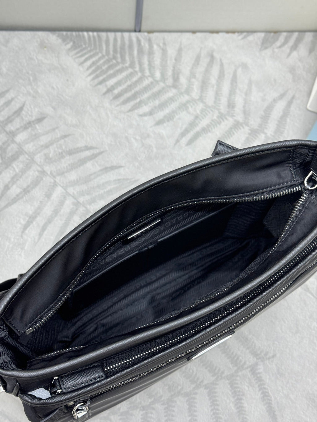 PRADA 26S HANDBAG 31 IN BLACK FABRIC