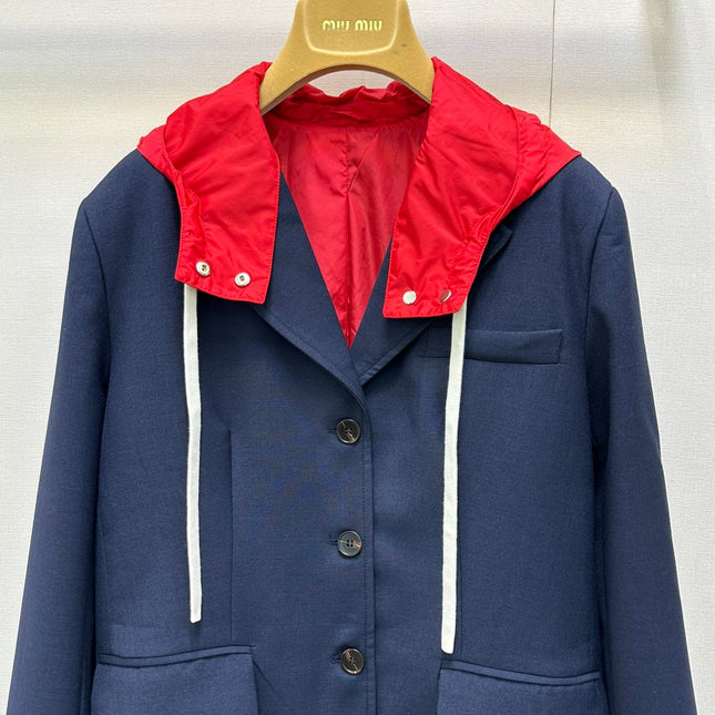 MIUMIU HOODED BLAZER STYLE 41