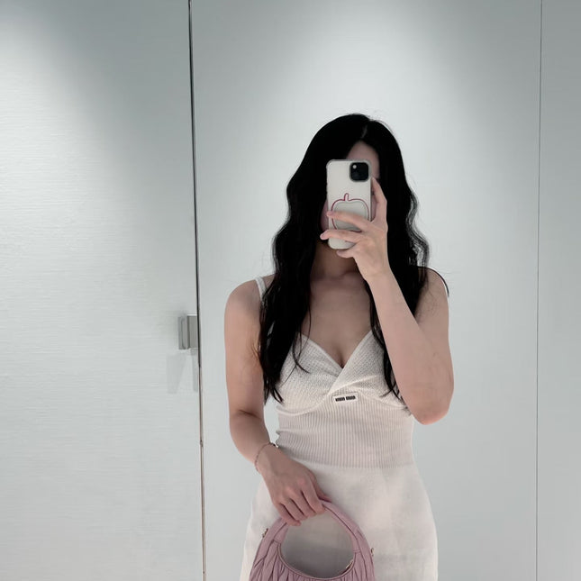 MIUMIU 26S KNIT SLIP DRESS 947