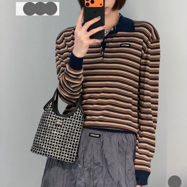 MIUMIU 26S LONG SLEEVED COLLARED SHIRT 945