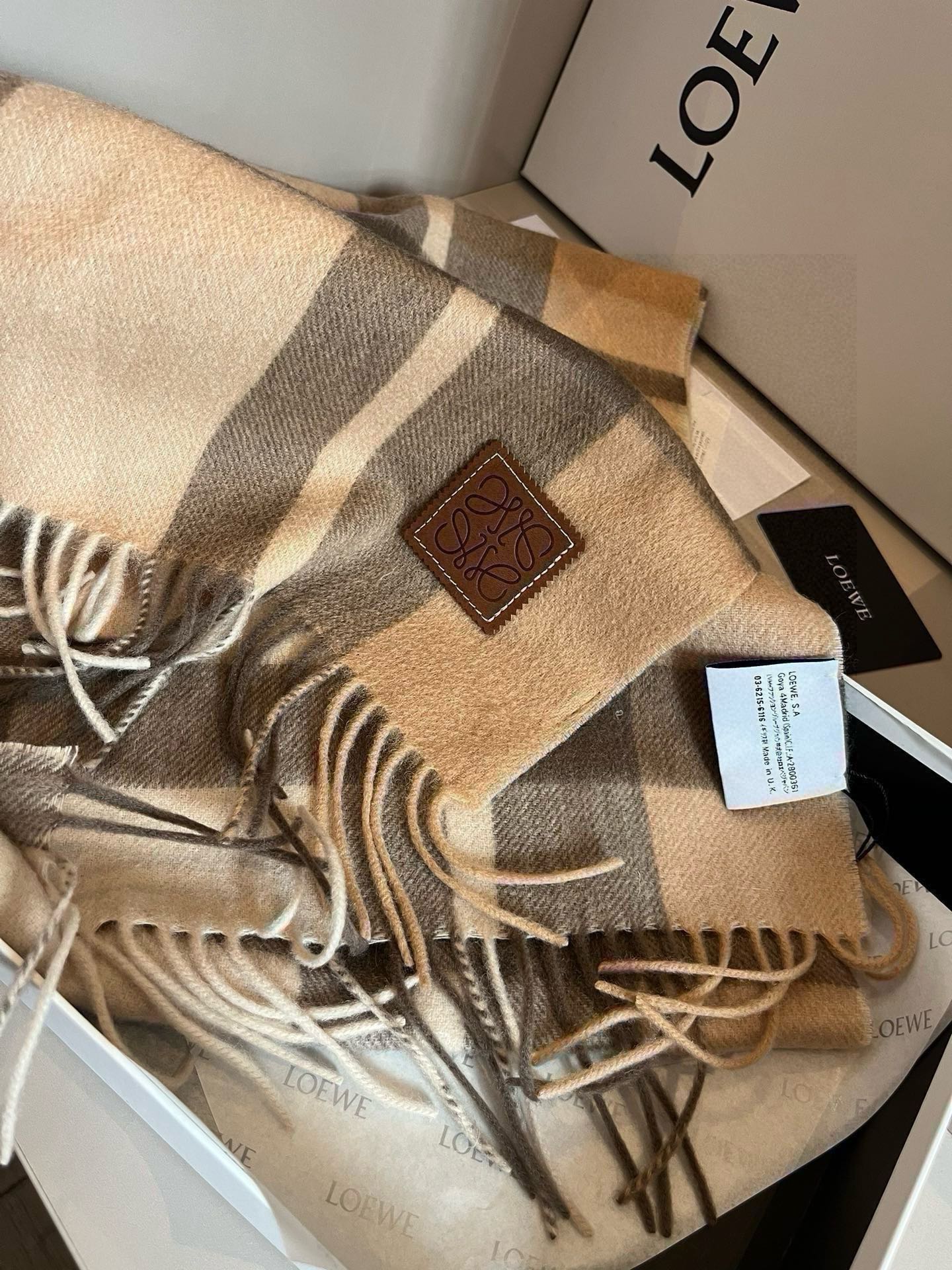 LOEWE 26S SCARF 180 IN CASHMERE 481051