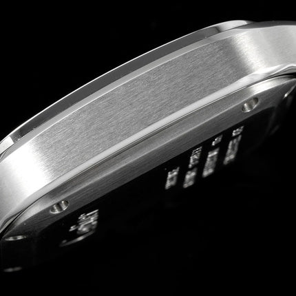 SANTOS MEDIUM MODEL DE CARTIER WATCH SILVER CASE WITH GREEN FOREST DIAL